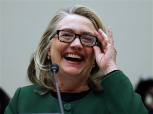 No wonder she's laughing.