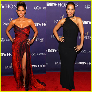 What Washington, D.C. regards as a traffic crisis---Halle Berry and Alicia Keys, safely delivered to their red carpet adoration