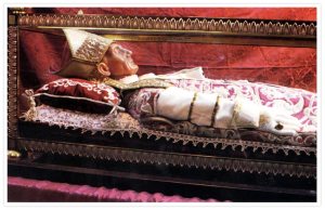 Celestine V, the last Pope who resigned because he didn't feel up to the job...in 1294