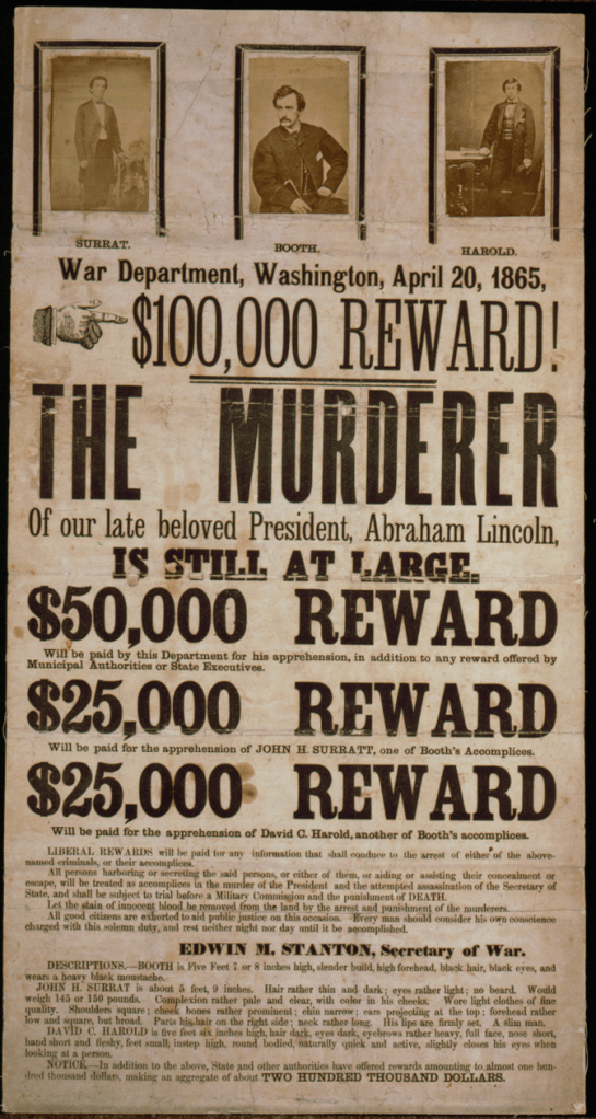 John_Wilkes_Booth_wanted_poster_colour