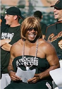 Barry Bonds identifying as female...kind of like he identified as "not being on steroids"