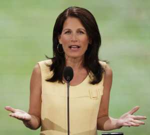 I won't have Michele Bachmann to kick around any more. Good.