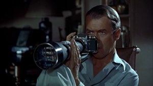 Photographer/artist/ Peeping Tom Arne Swenson as played by Jimmy Stewart in "Rear Window."