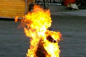 "Bye! Come see me at my new firm! Just follow the trail of embers..."