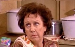 Edith Bunker, being stifled.