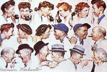 Remarkably, Norman Rockwell accurately predicted how news would be reported in 2013!