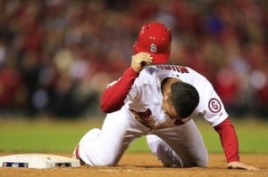 Picked off first, Kolton Wong curses the fates...