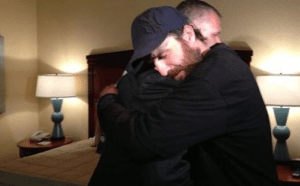 Scott Stuckey gets hugged by a grateful non-criminal