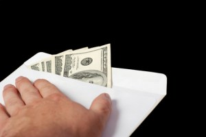 Thank you for that completely voluntary and generous contribution to the new ethics center at my alma mater! You can leave your cell now."