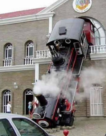 steam train wreck