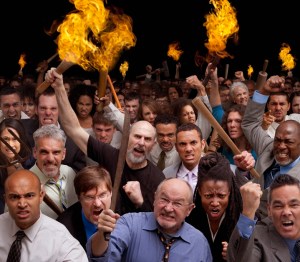 "Hey! If we riot, the Dean says The Supreme Court will have to see it our way!"