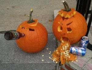 A drunken pumpkin riot! Now THAT'S News!