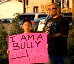Gee, I wonder why that kid is a bully?