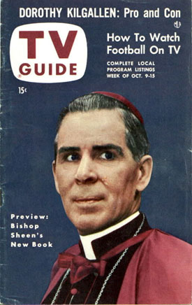 This was Bishopr Sheen, after whom the Sheen Center is named. Having spent a lot of time watching and listening to Sheen, I am fairly certain that he would not concur with the Sheen Center's decision. Why? Because, among  other reasons, he was a lot smarter than that.