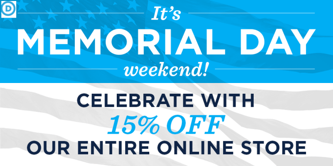 The Democrats ‏@TheDemocrats May 23 Memorial Day Weekend SALE. Save 15% when you enter MEMORIALDAY15 at The Democrats ✔ @TheDemocrats Happy Memorial Day weekend, everyone! 