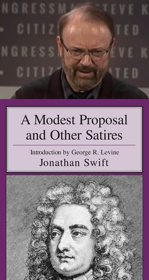 I know Swift; Swift was a friend of mine. Jan Mickelson is no Jonathan Swift.