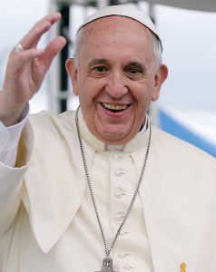 Hi Pope Francis! I couldn't care less what you think about global warming, air conditioning, gay marriage, redistribution of wealth or world peace, but have a great time on your trip!"