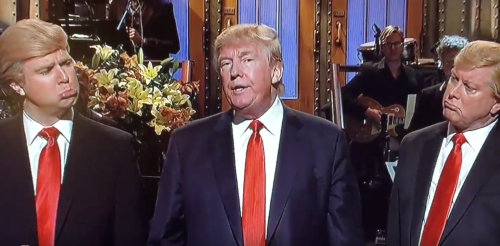 donald trump larry david snl