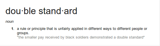 Double standard