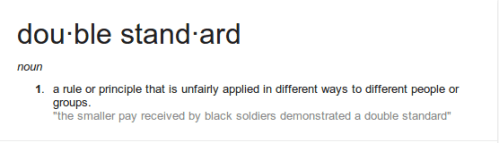 Double standard
