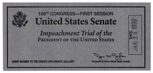 Impeachment ticket