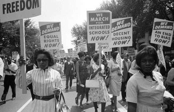 Civil-Rts-March-womwn