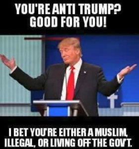 A representative example of incisive Trump supporter logic...