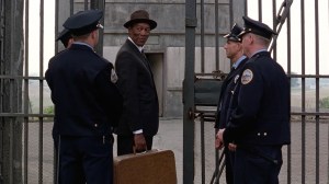 "First thing on my mind, now that I'm finally out of Shawshank, is to register to vote. Then I figure I'll look up Andy..."