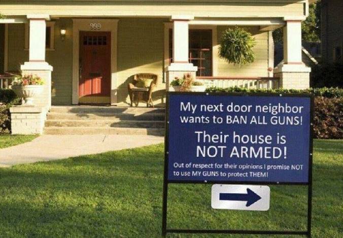 Gun Lawn Sign