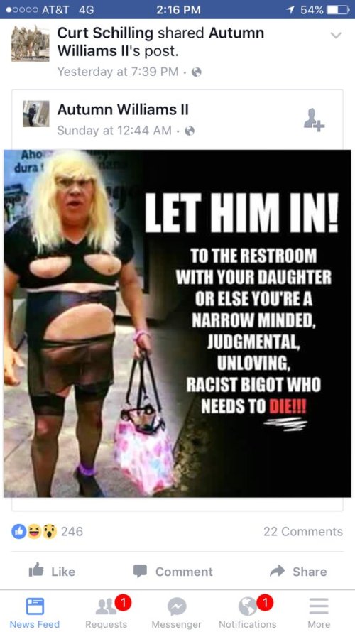 transgender bathroom tweet