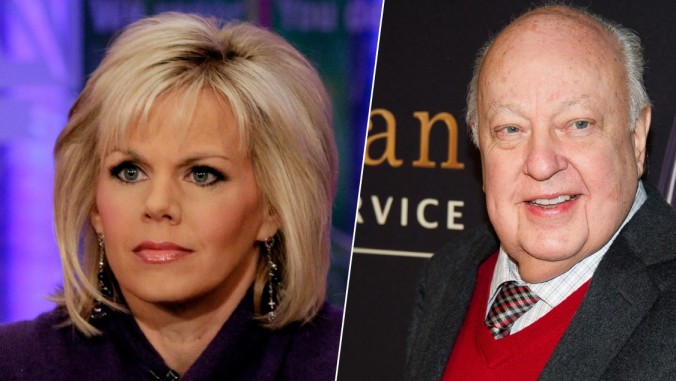 Ex Fox Blonde Gretchen Carlson and Fox stud-muffin Roger Aisles