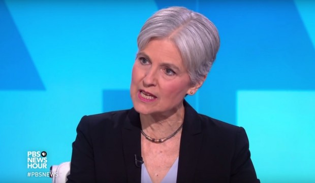 To be fair, this photo should only show about 40% of Jill Stein's face...