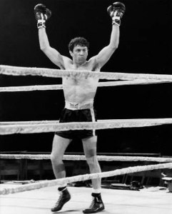 The character of Jake LaMotta is fictional, and any similarity to Jake LaMotta is purely coincidental...