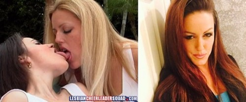 That's porn star Robyn (the blonde) on the left, in one of her online photos I can publish; and Resa, empowering teacher of young girls, on the left.