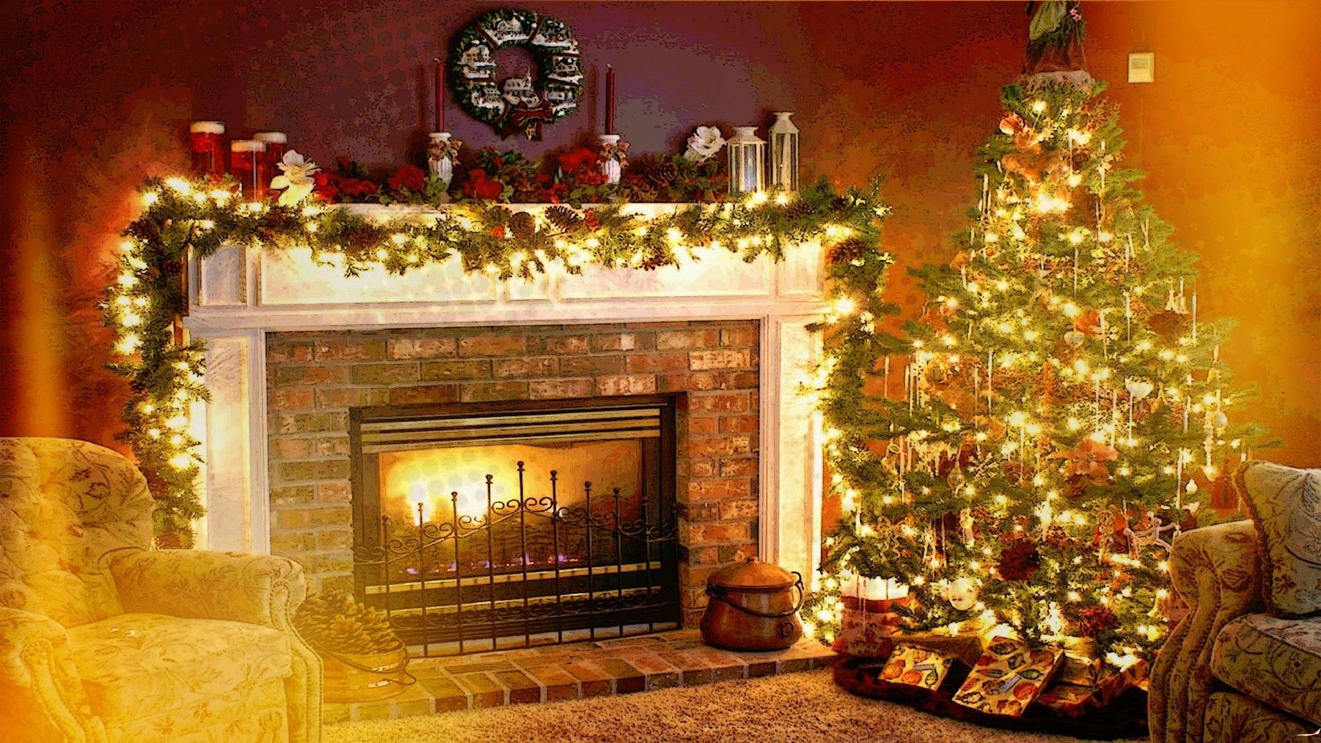 fireplace Xmas