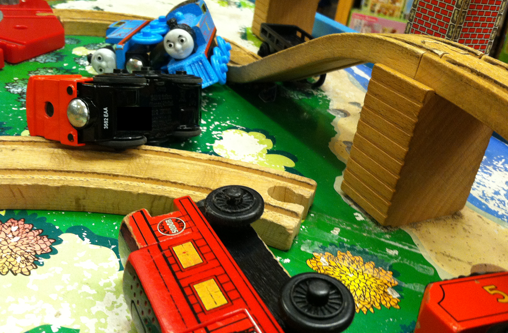 toy train wreck