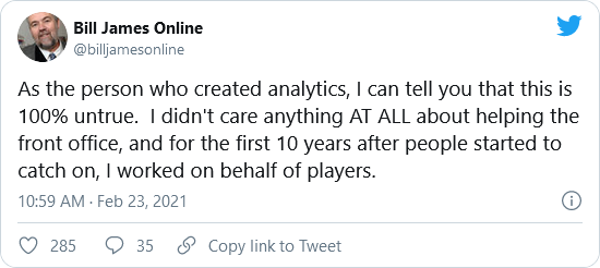 James tweet 1
