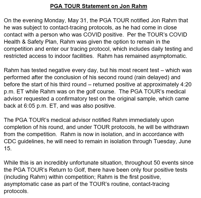 PGA statement