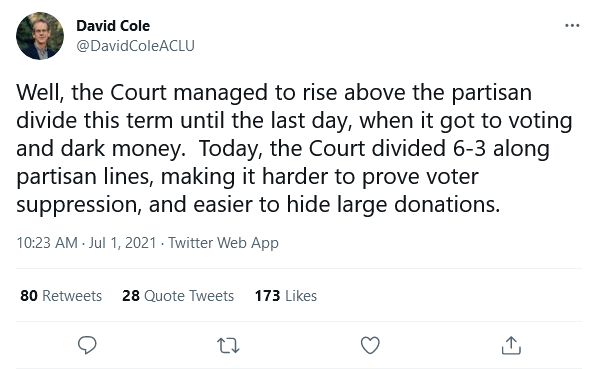 Cole tweet