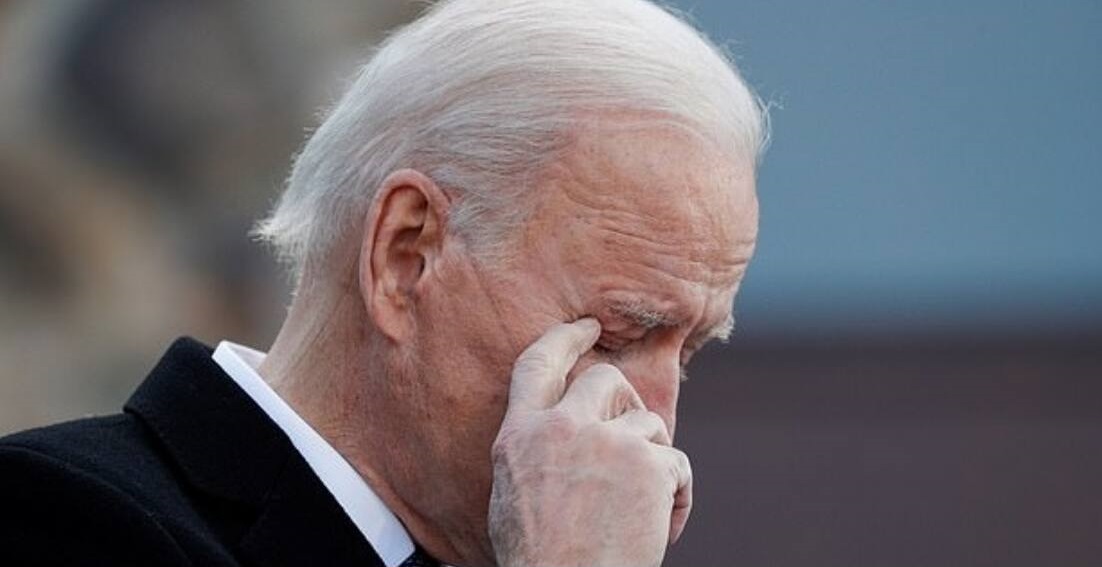 Biden weeps