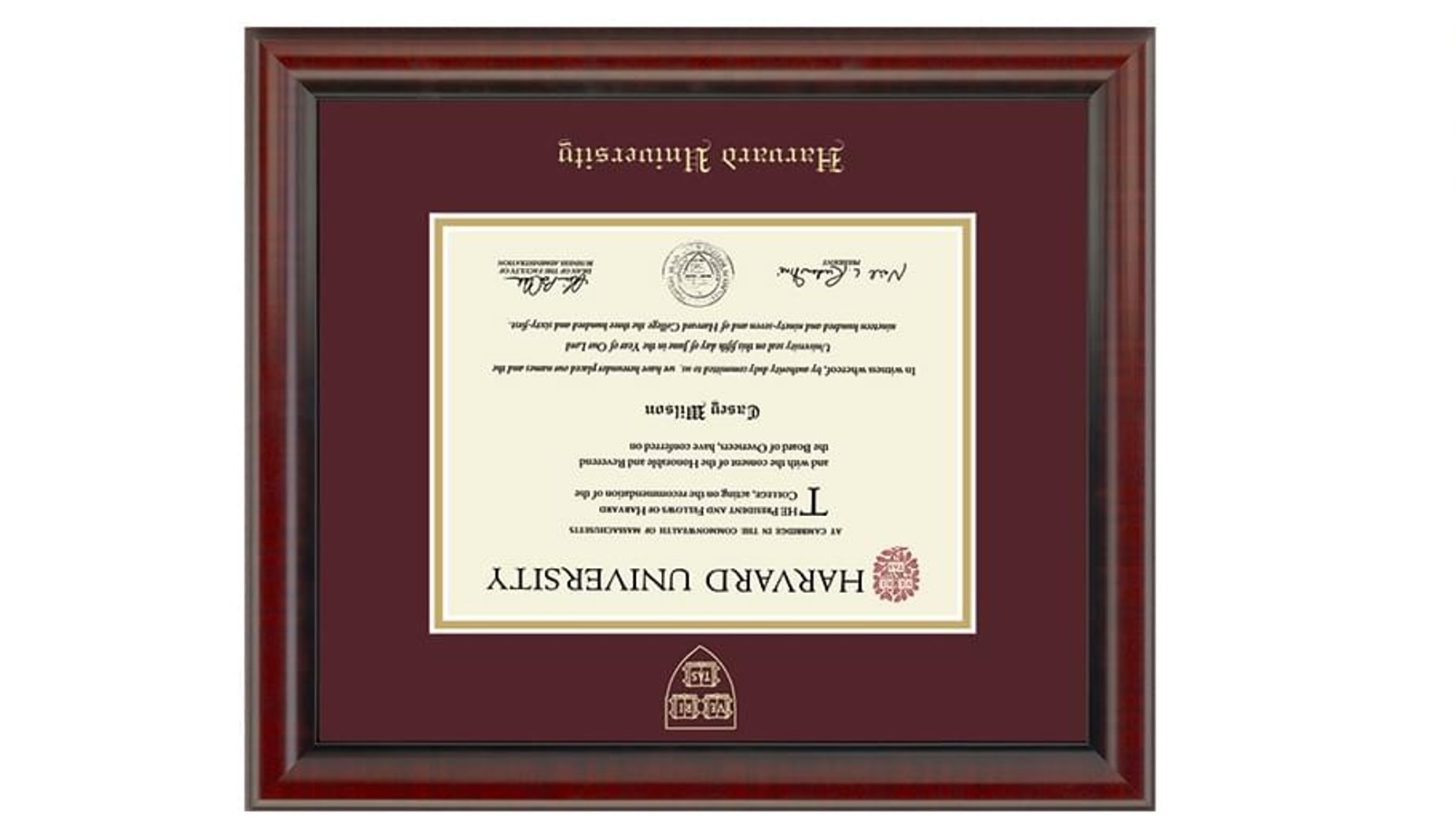 Harvard diploma